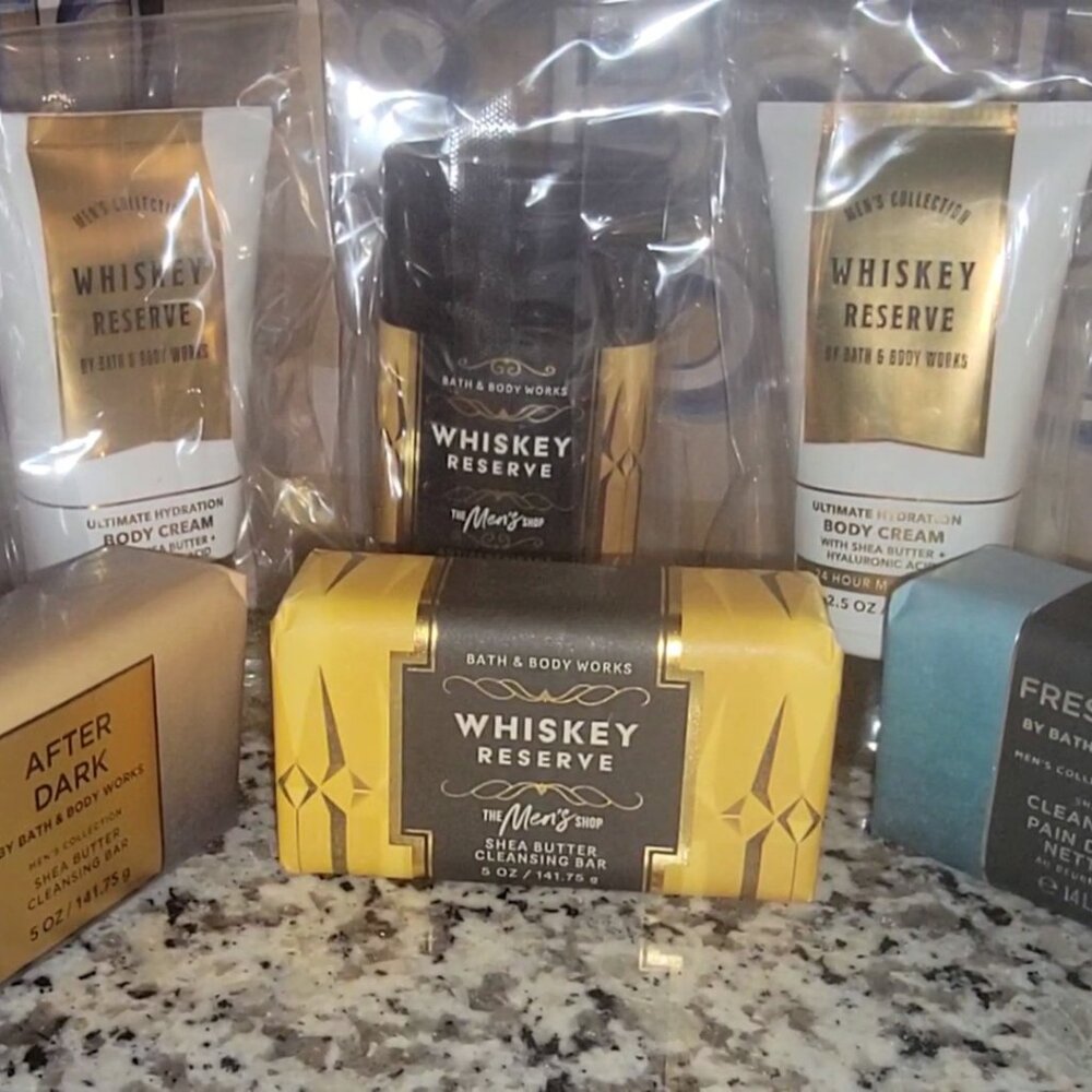 🎉 MEN'S TRAVEL SET WHISKEY RESERVE AFTER DARK FRESHWATER MEN'S *discontinued